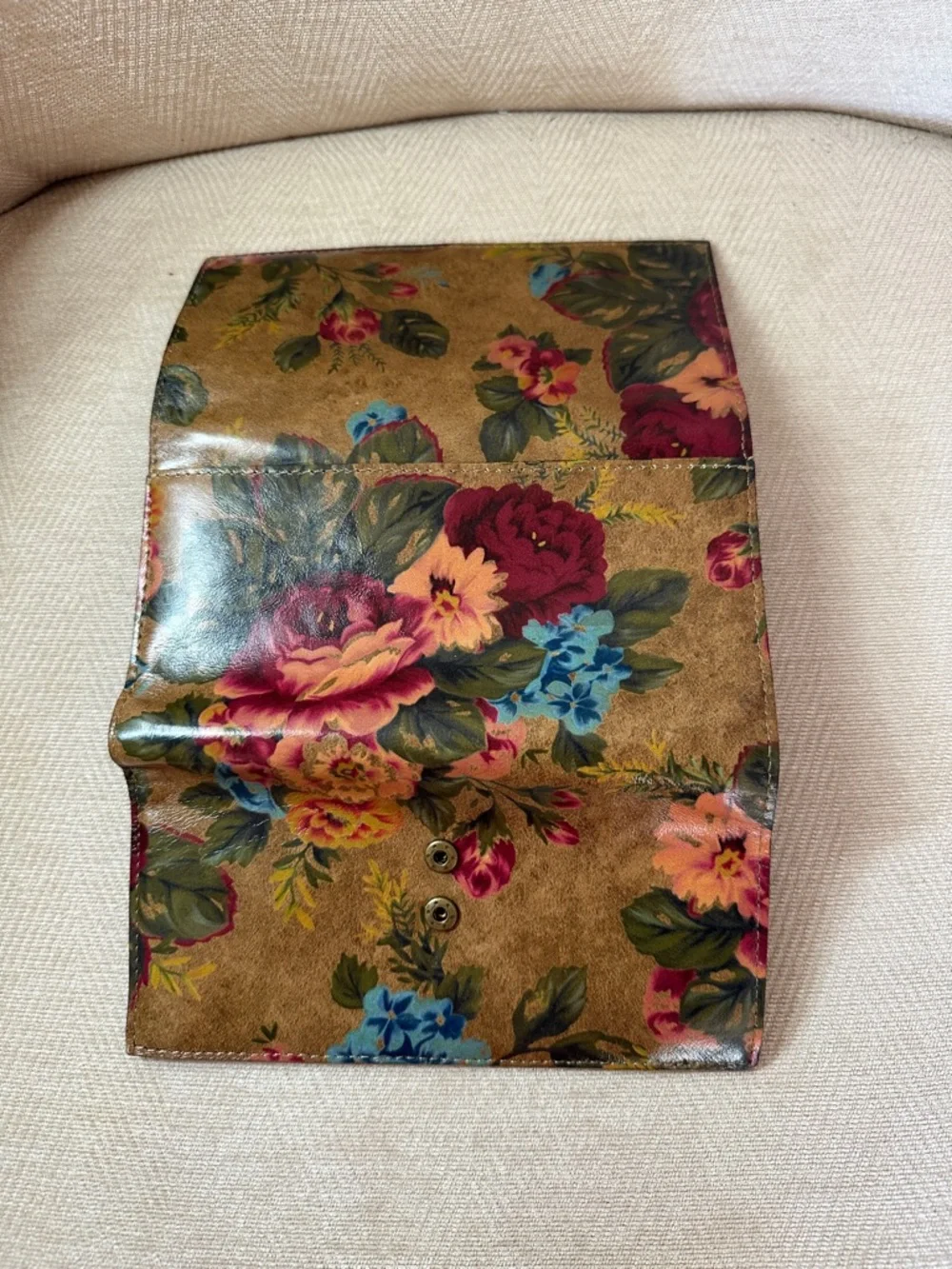 Patricia Nash Multi‑Color Floral Leather Clutch Wallet